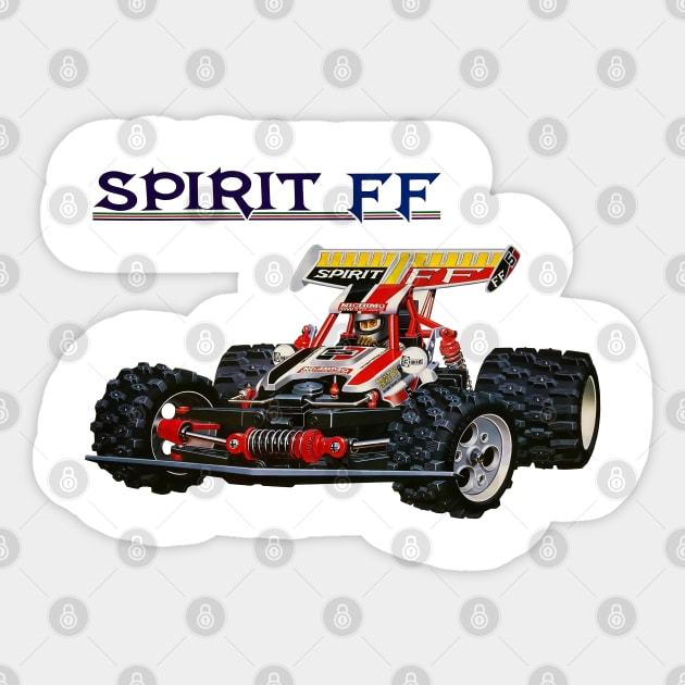 SPIRIT FF Vintage RC Buggy 80s Radio Control Sticker by Nostalgia-RC